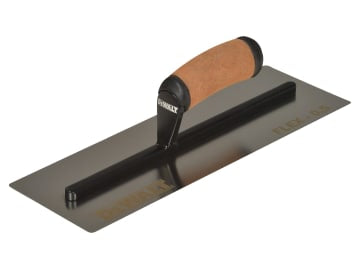 DDW2982 0.5mm FLEX Stainless Steel Flat Trowel, Leather Handle 14in