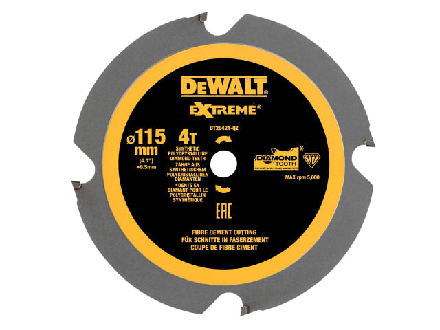 DEWDT20421QZ DT20421 PCD Circular Saw Blade 115 x 9.5mm x 4T
