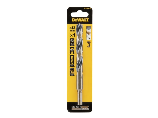 DEWDT20536QZ BLACK&GOLD HSS Drill Bit 13.0mm