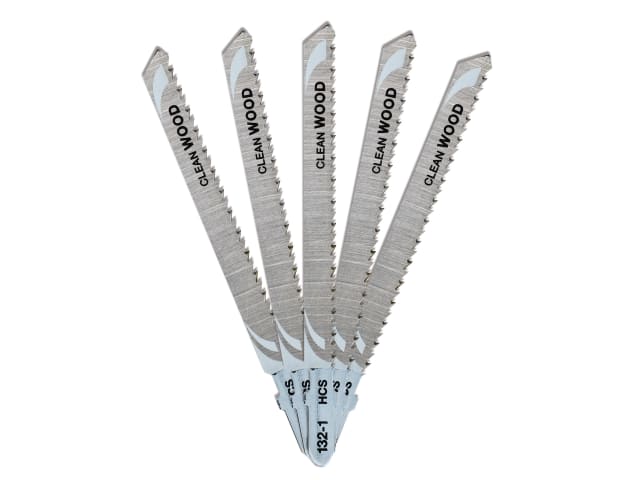 DEWDT2053QZ HCS Wood Jigsaw Blades Pack of 5 T101BR