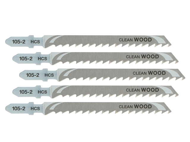DEWDT2075QZ HCS Wood Jigsaw Blades Pack of 5 T144DP