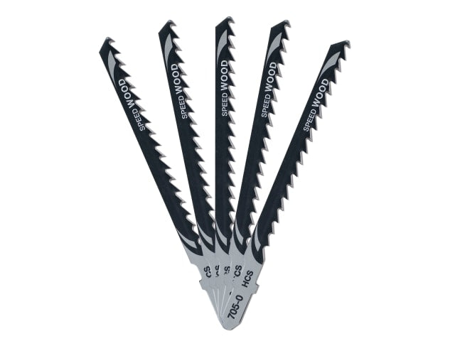 DEWDT2077QZ HCS Wood Jigsaw Blades Pack of 5 T244D