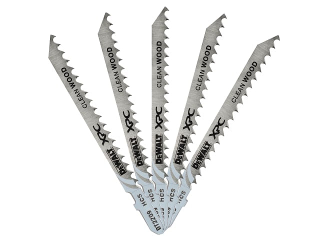 DEWDT2207QZ XPC HCS Wood Jigsaw Blades Pack of 5 T101BR