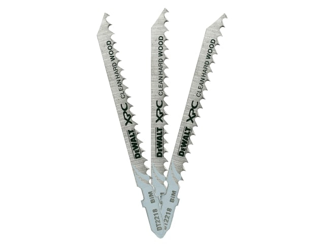 DEWDT2218QZ XPC Bi-Metal Wood Jigsaw Blades Pack of 3 T101DF
