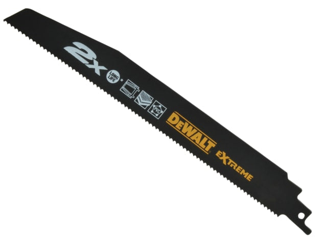 DEWDT2301LQZ 2X Life General Purpose Reciprocating Blade 152mm x 10 TPI Pack of 5