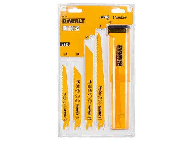 DEWDT2445QZ DT2445 Reciprocating Saw Blade Set, 12 Piece