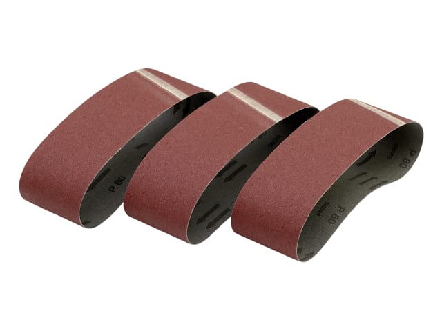 DEWDT3377QZ Sanding Belt 533 x 75mm 80G Pack of 3