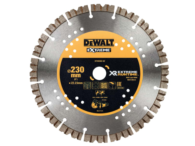 DEWDT40260QZ DT40260 Extreme Diamond Cutting Blade 230 x 22.23mm