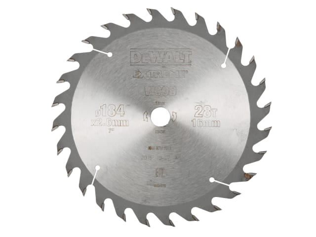 DEWDT4031QZ Series 40 Circular Saw Blade 184 x 16mm x 28T ATB