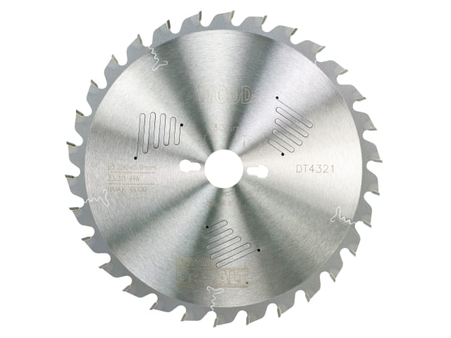 DEWDT4321QZ Series 60 Circular Saw Blade 250 x 30mm x 30T