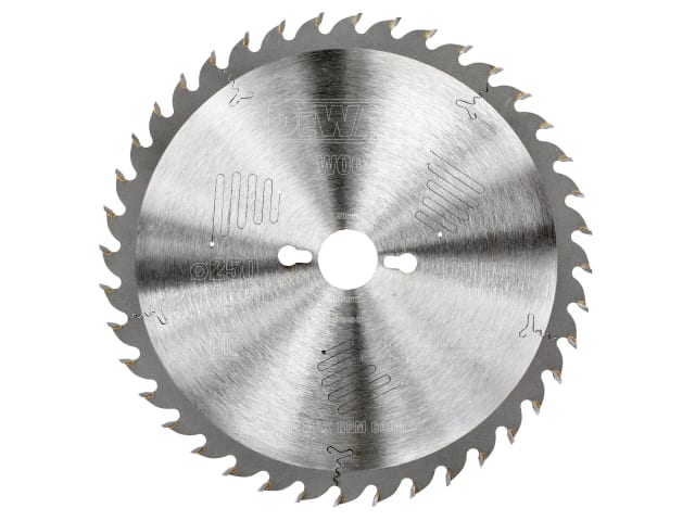 DEWDT4322QZ Series 60 Circular Saw Blade 250 x 30mm x 40T