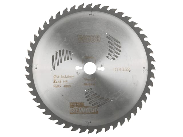 DEWDT4332QZ Series 60 Circular Saw Blade 315 x 30mm x 48T