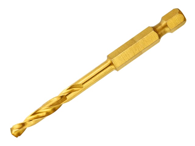 DEWDT50000QZ Impact Titanium Drill Bit 3.0mm OL:64mm WL:26mm