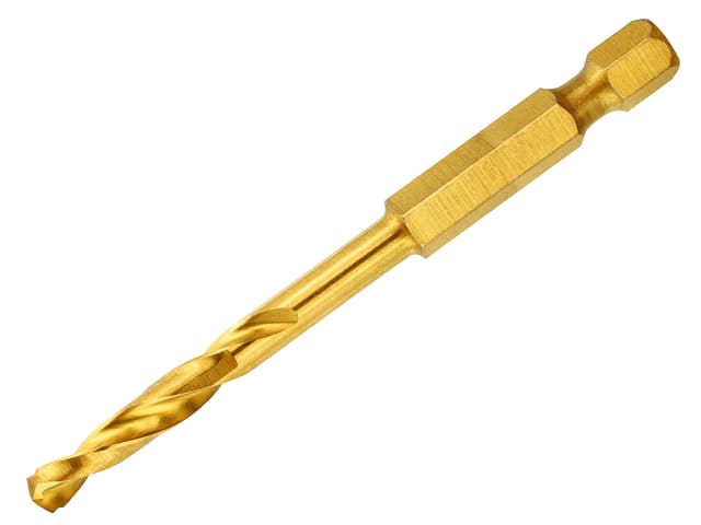DEWDT50013QZ Impact Titanium Drill Bit 8.0mm OL:102mm WL:50mm