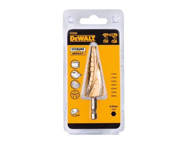 DEWDT5030QZ Extreme Step Drill Bit 14-25mm