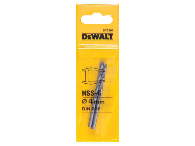 DEWDT5209QZ HSS-G Jobber Drill Bit  4.0mm OL:75mm WL:43mm