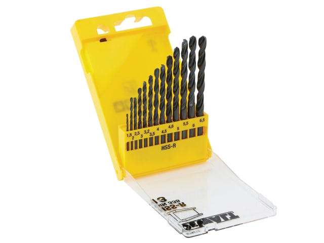 DEWDT5912QZ DT5912 HSS Jobber Drill Bit Set, 13 Piece