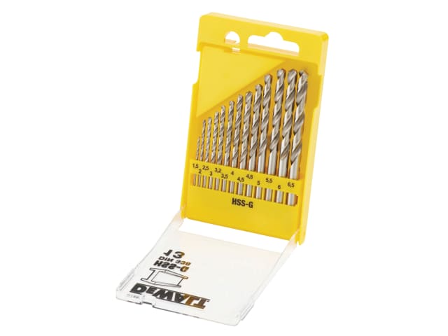 DEWDT5922QZ HSS-G Jobber Drill Bit Set, 13 Piece