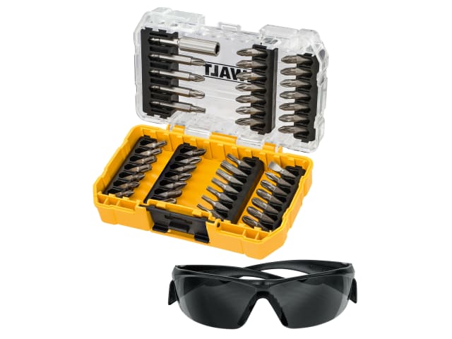 DEWDT70703QZ DT70703 Screwdriving Set, 47 Piece + Safety Glasses