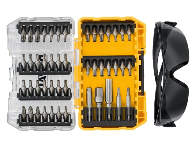DEWDT70704QZ DT70704 Screwdriving Set, 47 Piece + Safety Glasses