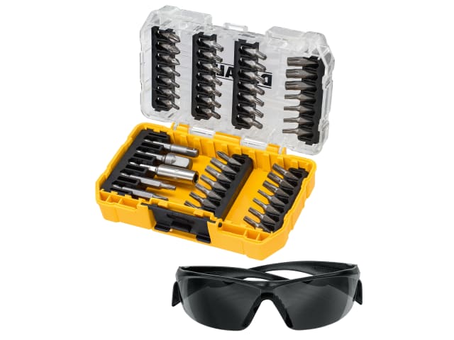 DEWDT70704QZ DT70704 Screwdriving Set, 47 Piece + Safety Glasses