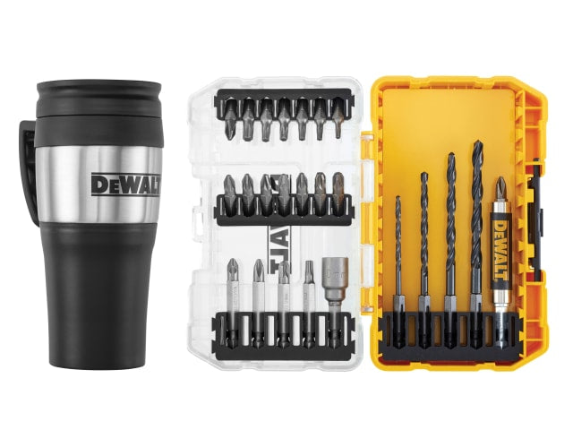 DEWDT70707QZ DT70707 Drill Drive Set, 25 Piece + Mug
