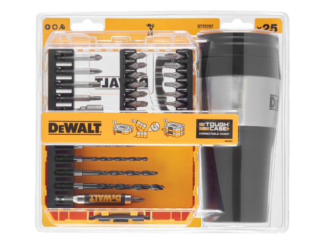 DEWDT70707QZ DT70707 Drill Drive Set, 25 Piece + Mug