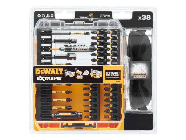 DEWDT70740TQ DT70740T FlexTorq Bit Set, 38 Piece + Safety Glasses
