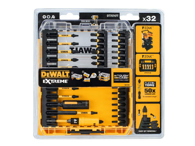 DEWDT70747TQ DT70747T Extreme FlexTORQ Screwdriving Set, 32 Piece