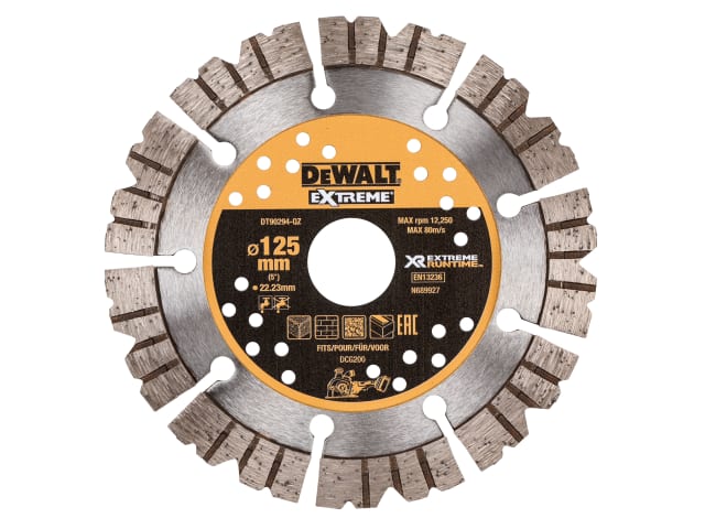 DEWDT90294QZ DT90294 Extreme Diamond Cutting Blade 125 x 22.23mm