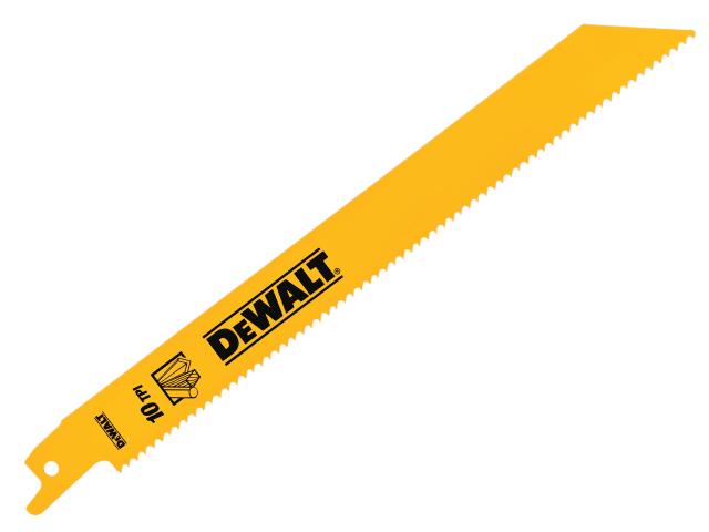DEWDT90383QZ Bi-Metal General Purpose Reciprocating Blade 203mm x 10 TPI (Pack 5)