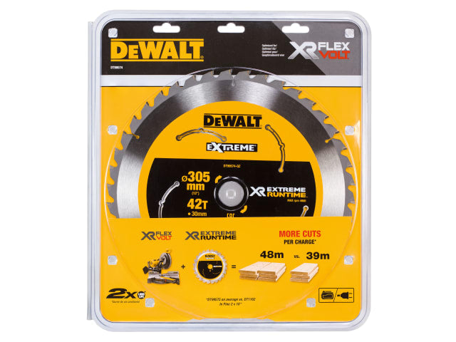 DEWDT99574QZ XR FlexVolt Mitre Saw Blade 305 x 30mm x 42T
