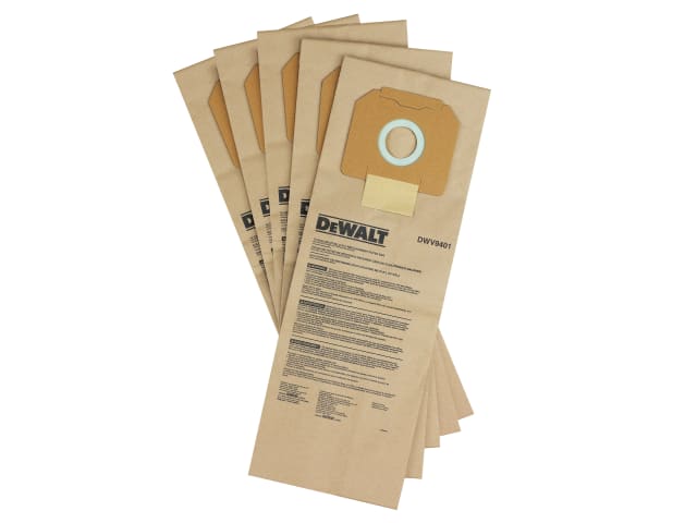 DEWDWV9401XJ DWV9401 Paper Dust Bag (Pack 5)