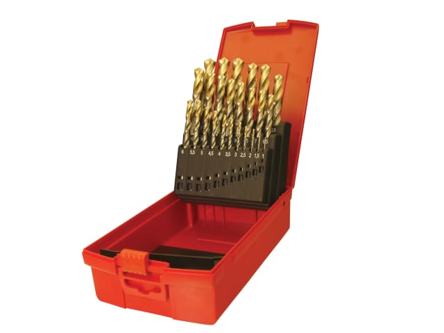 DORA095204 A095 Set 204 HSS TiN Coated Jobber Drill Set of 25 1.0-13.0 x 0.5mm