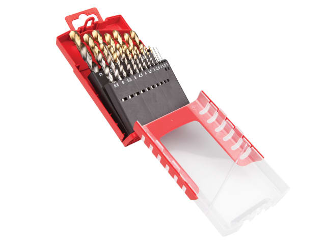 DORA095COMP A095 Compact Set HSS TiN Drill Set of 19 1.0-10 x 0.5mm