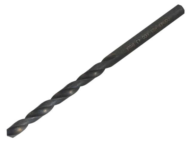 DORA100430 A100 HSS Jobber Drill Bit 4.30mm OL:80mm WL:47mm