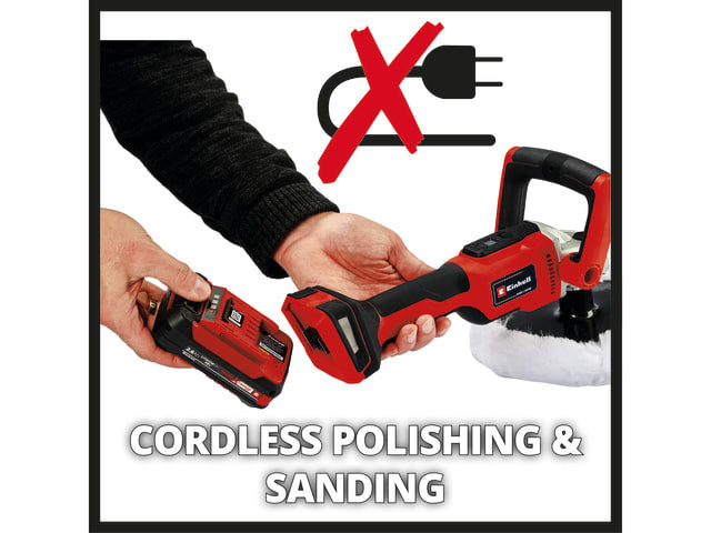 EINCECP18LIN CE-CP 18/180 Li E-Solo Power X-Change Polisher 180mm 18V Bare Unit