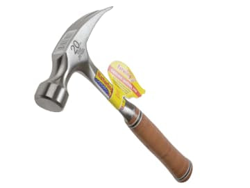 ESTE20S E20S Straight Claw Hammer - Leather Grip 560g (20oz)