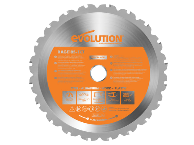 EVL185MULTCS Multi-Material Saw Blade 185 x 20mm x 20T