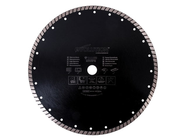 EVL355DIAM RAGE® Diamond Blade, Segmented Rim 355 x 25.4mm