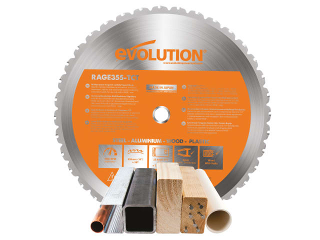 EVL355MULTI Multi-Material Chop Saw Blade 355 x 25.4mm x 36T