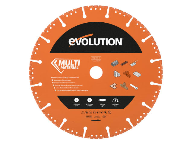 EVLMD230SEGC Multi-Material Diamond Demolition Disc Cutter Blade 230 x 22.2mm