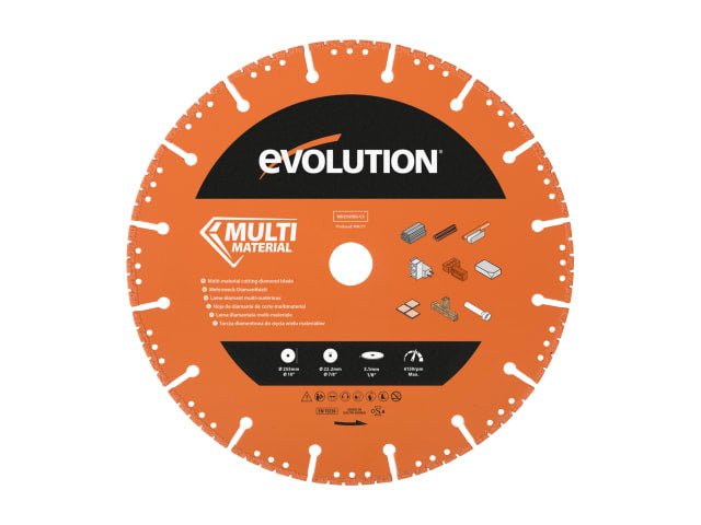 EVLMD255SEGC Multi-Material Diamond Demolition Disc Cutter Blade 255 x 22.2mm