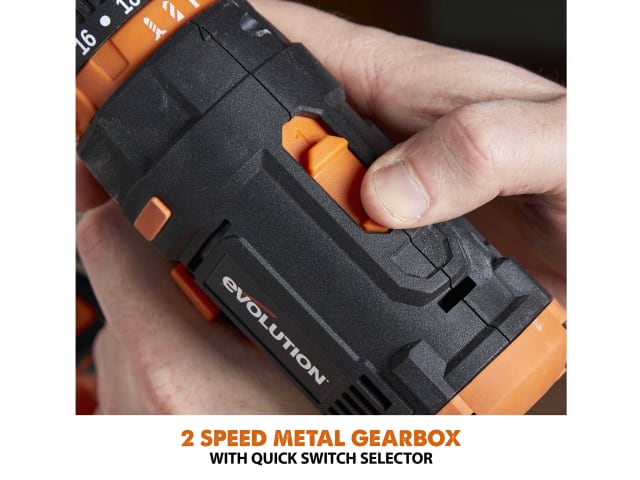 EVLR13CMB2 R13CMB-Li EXT Combi Drill 18V 1 x 2.0Ah Li-ion