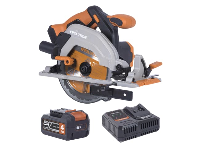 EVLR165CCS4 R165CCS-Li EXT Circular Saw 18V 1 x 4.0Ah Li-ion