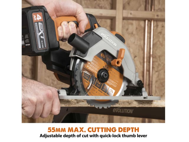 EVLR165CCSN R165CCS-Li EXT Circular Saw 18V Bare Unit