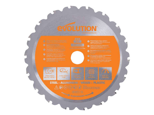 EVLR165T18CS Multi-Material Saw Blade 165 x 20mm x 18T