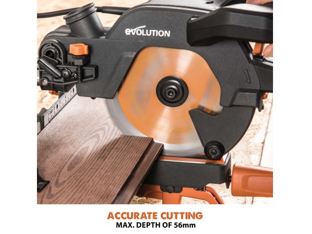 EVLR185SMSP R185SMS+ 185mm Multi-Material Sliding Mitre Saw 1200W 240V