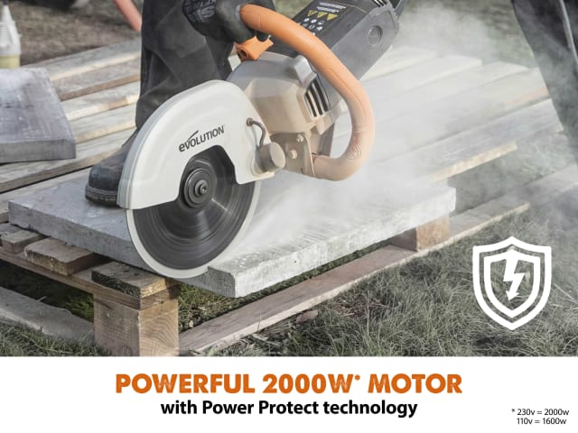 EVLR230DCTNL R230DCT 230mm Disc Cutter 1600W 110V