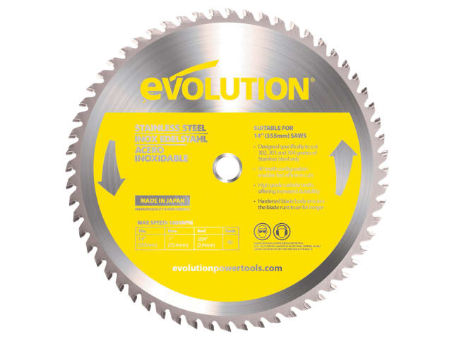 EVLRP3552590 Stainless Steel Cutting Chop Saw Blade 355 x 25.4mm x 90T